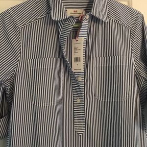 Vineyard Vines dress blue and white stripe size 4